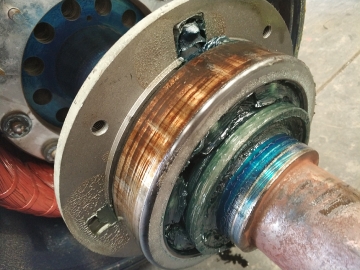 東元電機(jī)4P-132KW強(qiáng)冷變頻電機(jī)維修