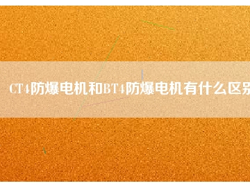 CT4防爆電機和BT4防爆電機有什么區(qū)別