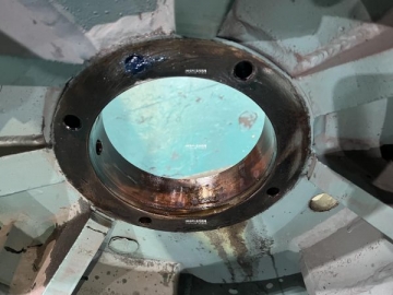 東元AECK 1300HP電機維修，更換軸、后端蓋、軸承