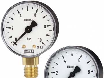 111.10, 111.12波登管壓力表，銅合金材質(zhì)