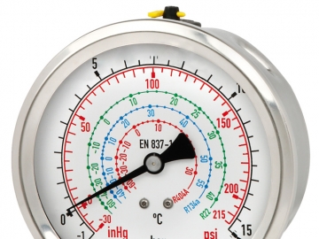 112.28, 132.28波登管壓力表，銅合金或不銹鋼材質(zhì)