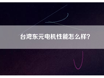 臺(tái)灣東元電機(jī)性能怎么樣？