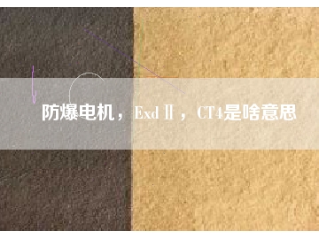 防爆電機(jī)，ExdⅡ，CT4是啥意思