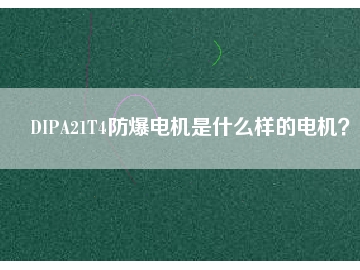 DIPA21T4防爆電機(jī)是什么樣的電機(jī)？