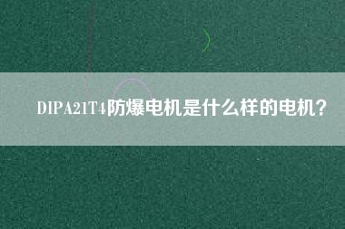 DIPA21T4防爆電機是什么樣的電機？