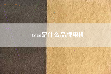 teco是什么品牌電機(jī) teco是什么品牌電機(jī)
